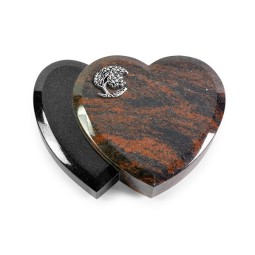 Grabstein Amoureux/Aruba-Black Baum 1 (Alu)