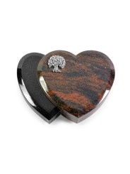 Grabstein Amoureux/Aruba-Black Baum 3 (Alu)