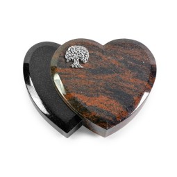 Grabstein Amoureux/Aruba-Black Baum 3 (Alu)