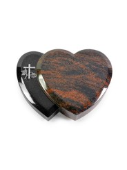 Grabstein Amoureux/Aruba-Black Kreuz 1 (Alu)