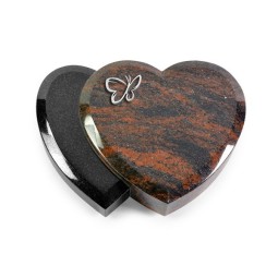 Grabstein Amoureux/Aruba-Black Papillon (Alu)