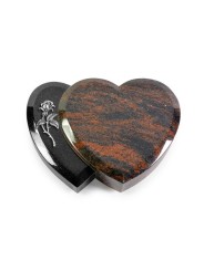 Grabstein Amoureux/Aruba-Black Rose 2 (Alu)
