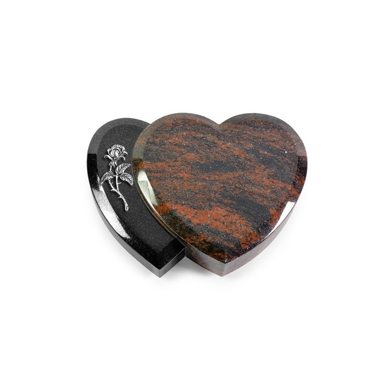 Grabstein Amoureux/Aruba-Black Rose 2 (Alu)