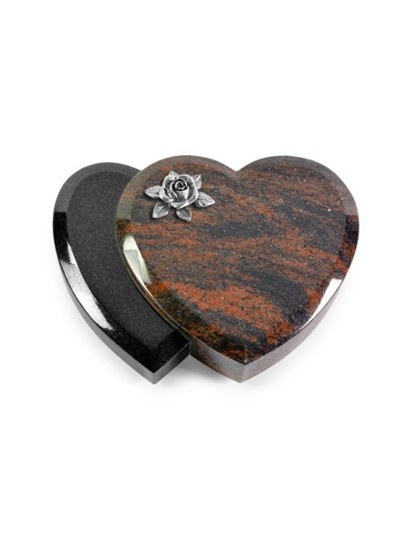 Grabstein Amoureux/Aruba-Black Rose 4 (Alu)