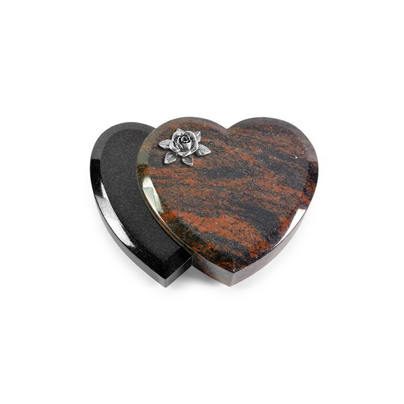 Grabstein Amoureux/Aruba-Black Rose 4 (Alu)