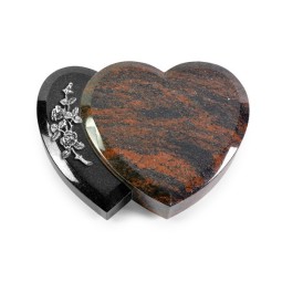 Grabstein Amoureux/Aruba-Black Rose 5 (Alu)