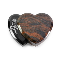 Grabstein Amoureux/Aruba-Black Rose 6 (Alu)