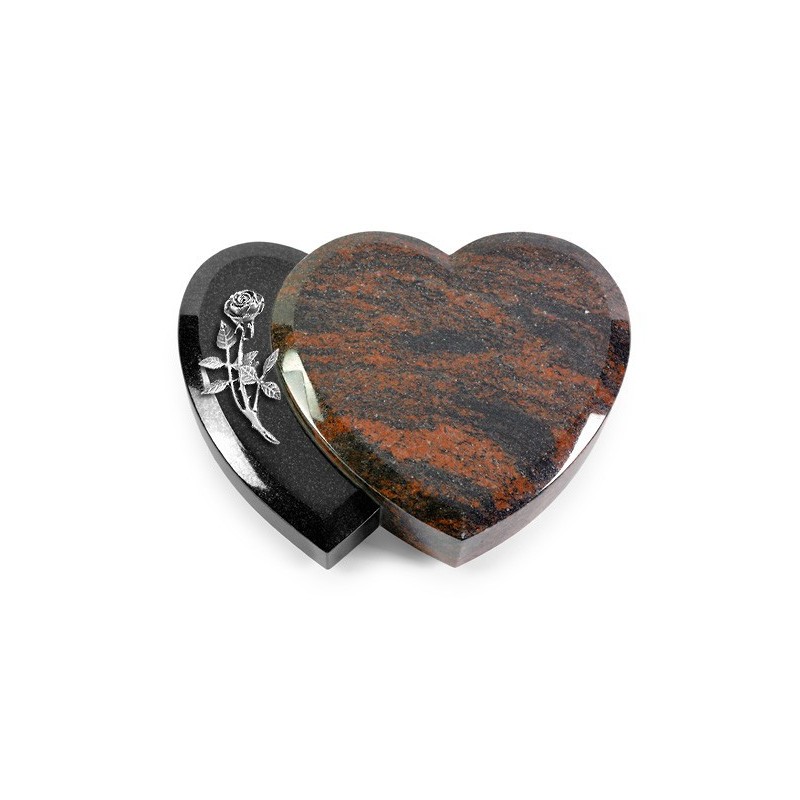 Grabstein Amoureux/Aruba-Black Rose 6 (Alu)