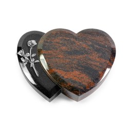 Grabstein Amoureux/Aruba-Black Rose 10 (Alu)