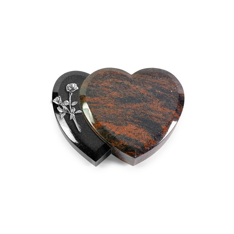 Grabstein Amoureux/Aruba-Black Rose 10 (Alu)
