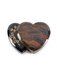 Grabstein Amoureux/Aruba-Black Efeu (Bronze)