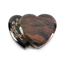 Grabstein Amoureux/Aruba-Black Efeu (Bronze)