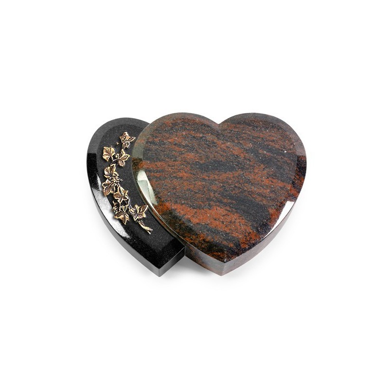 Grabstein Amoureux/Aruba-Black Efeu (Bronze)