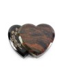 Grabstein Amoureux/Aruba-Black Efeu (Bronze)