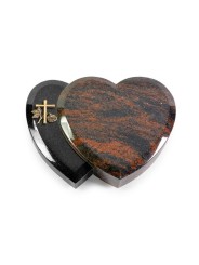 Grabstein Amoureux/Aruba-Black Kreuz 1 (Bronze)