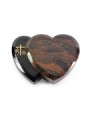 Grabstein Amoureux/Aruba-Black Kreuz 1 (Bronze)