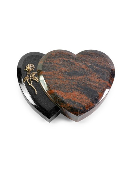 Grabstein Amoureux/Aruba-Black Rose 2 (Bronze)