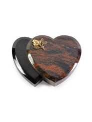 Grabstein Amoureux/Aruba-Black Rose 3 (Bronze)
