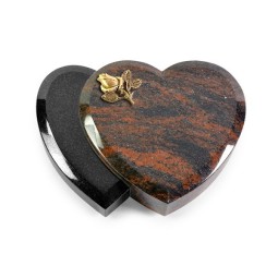 Grabstein Amoureux/Aruba-Black Rose 3 (Bronze)