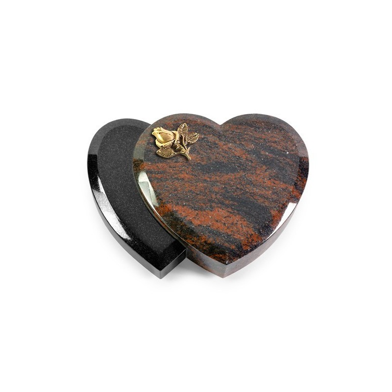 Grabstein Amoureux/Aruba-Black Rose 3 (Bronze)
