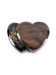 Grabstein Amoureux/Aruba-Black Rose 5 (Bronze)