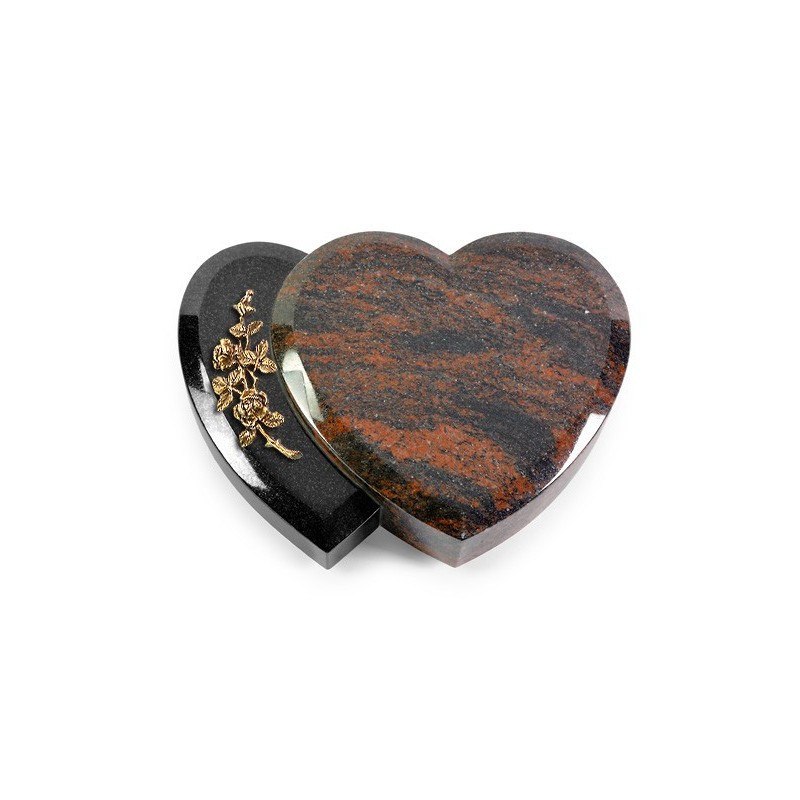 Grabstein Amoureux/Aruba-Black Rose 5 (Bronze)