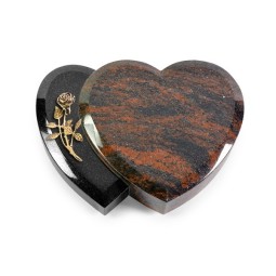 Grabstein Amoureux/Aruba-Black Rose 6 (Bronze)