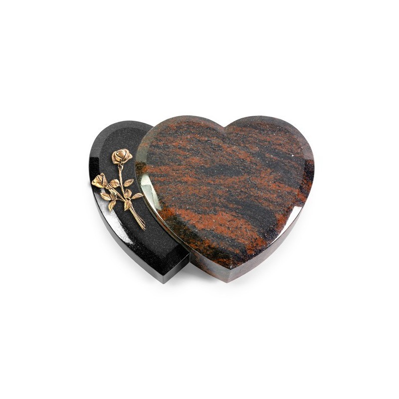 Grabstein Amoureux/Aruba-Black Rose 10 (Bronze)