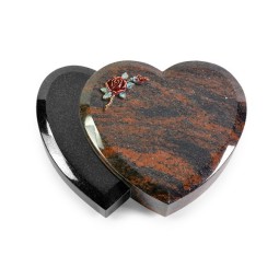 Grabstein Amoureux/Aruba-Black Rose 1 (Color)