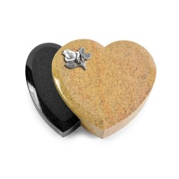 Grabstein Amoureux/Kashmir-Black Rose 3 (Alu)