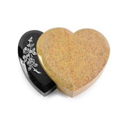 Grabstein Amoureux/Kashmir-Black Rose 5 (Alu)