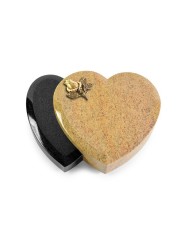Grabstein Amoureux/Kashmir-Black Rose 3 (Bronze)