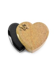 Grabstein Amoureux/Kashmir-Black Rose 4 (Bronze)