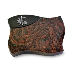 Grabstein Firenze/Aruba-Black Kreuz 1 (Alu)