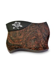 Grabstein Firenze/Aruba-Black Rose 4 (Alu)