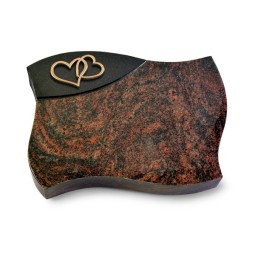 Grabstein Firenze/Aruba-Black Herzen (Bronze)