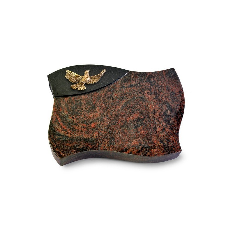 Grabstein Firenze/Aruba-Black Taube (Bronze)