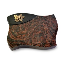 Grabstein Firenze/Aruba-Black Rose 3 (Bronze)