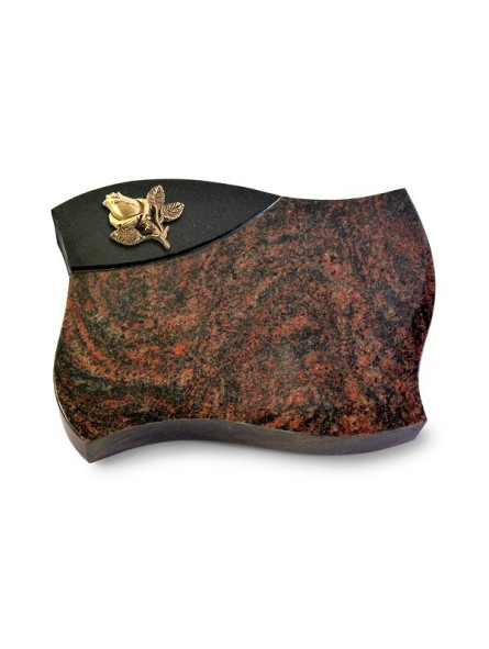 Grabstein Firenze/Aruba-Black Rose 3 (Bronze)