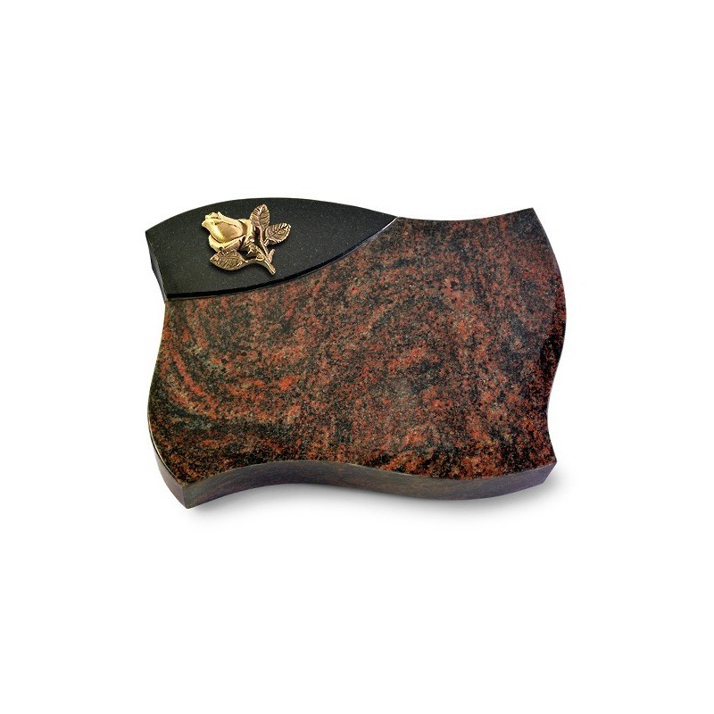 Grabstein Firenze/Aruba-Black Rose 3 (Bronze)