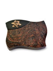 Grabstein Firenze/Aruba-Black Rose 4 (Bronze)