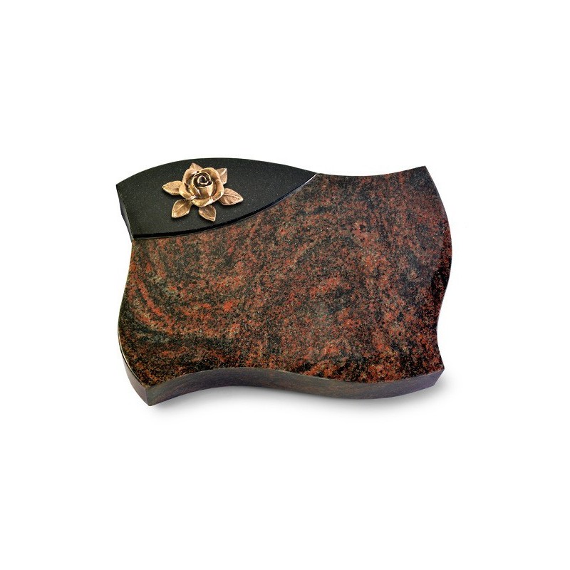 Grabstein Firenze/Aruba-Black Rose 4 (Bronze)