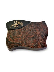 Grabstein Firenze/Aruba-Black Rose 6 (Bronze)