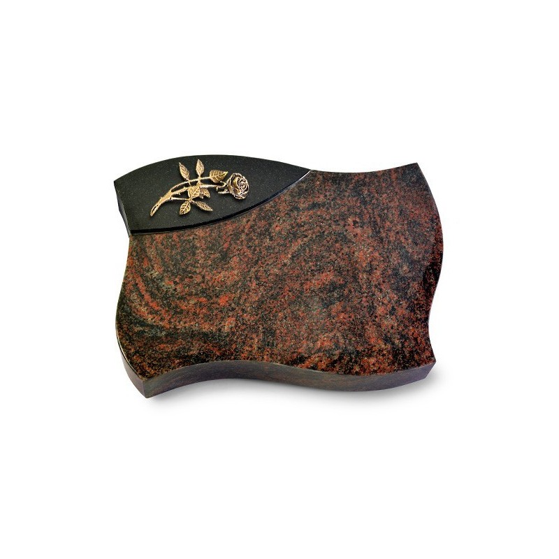 Grabstein Firenze/Aruba-Black Rose 6 (Bronze)