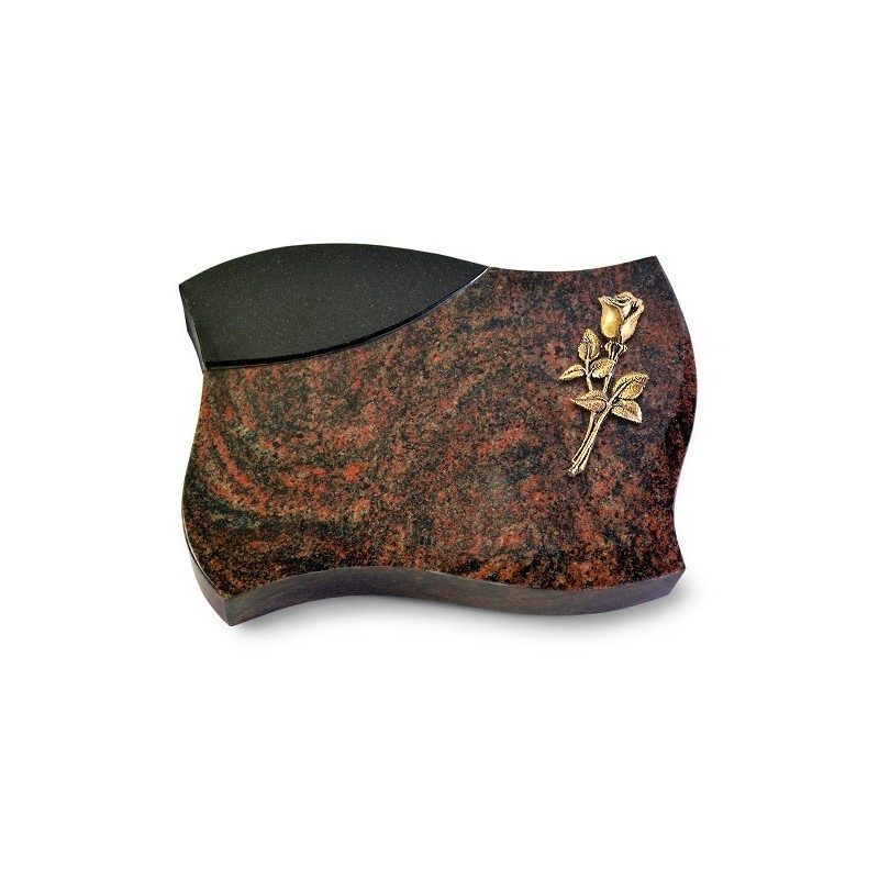 Grabstein Firenze/Aruba-Black Rose 8 (Bronze)