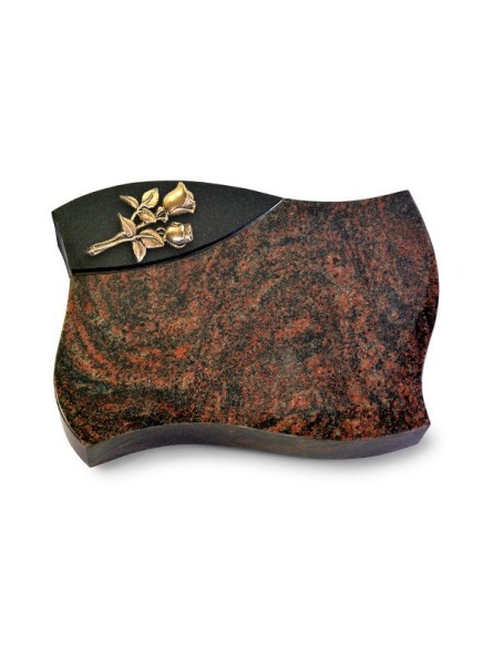 Grabstein Firenze/Aruba-Black Rose 11 (Bronze)