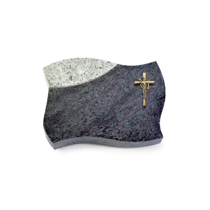 Grabstein Firenze/Orion-Viskont Kreuz/Ähren (Bronze)