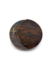 Grabstein Lua/Aruba Kreuz/Ähren (Bronze)