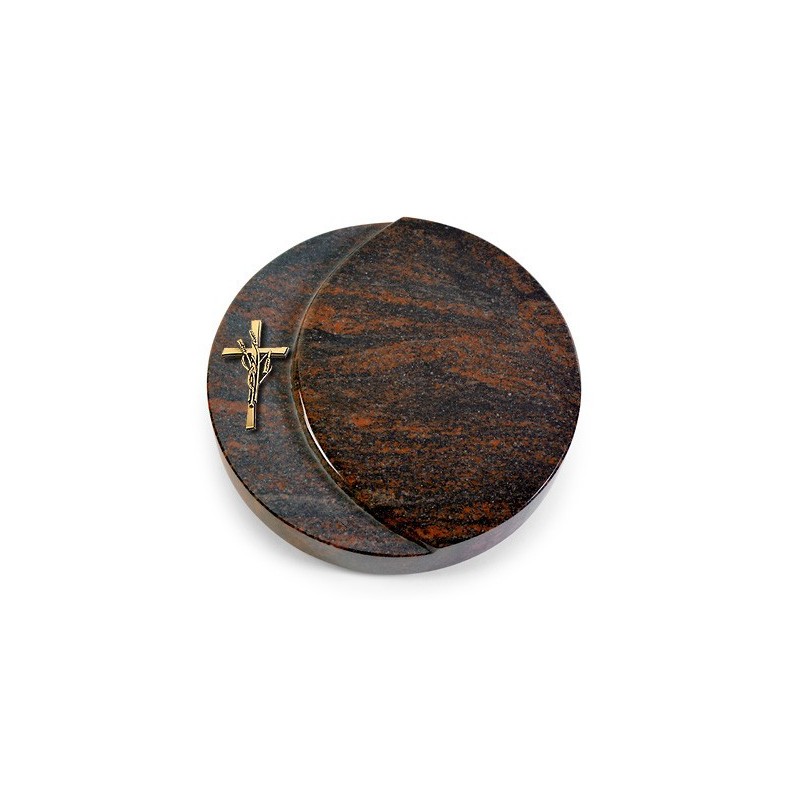 Grabstein Lua/Aruba Kreuz/Ähren (Bronze)