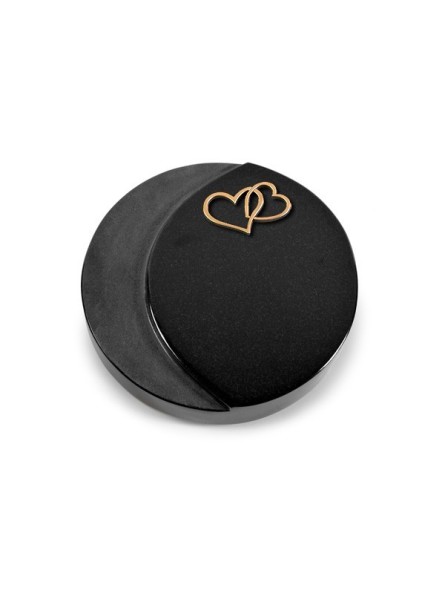 Grabstein Lua/Indisch Black Herzen (Bronze)